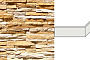 Облицовочный камень White Hills Кросс Фелл угловой элемент цвет 100-35