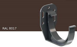 Кронштейн желоба KROP PVC металлический усиленный для системы D 130/90 мм, RAL 8017