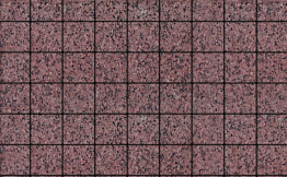 Плитка тротуарная Квадрум (Квадрат) Б.3.К.8 Гранит + красный с черным