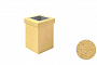 Бетонная Урна-1 ВЫБОР гранит цвет с пигментом желтый 400*400*600 мм