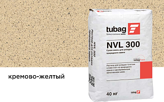 Раствор для укладки природного камня tubag NVL 300 кремово-желтый, 40 кг