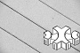 Плитка тротуарная Готика Profi, Эко-фантазия, светло-серый, частичный прокрас, с/ц, 300*300*80 мм