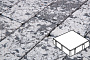 Плитка тротуарная Готика, Granite FINERRO, Квадрат без фаски, Диорит, 150*150*100 мм