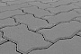 Плитка тротуарная BRAER Волна серый, 240*135*70 мм