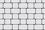 Плитка тротуарная Классико А.1.КО.4 Стоунмикс белый гладкий
