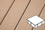 Плитка тротуарная Готика Profi, Квадрат, палевый, частичный прокрас, б/ц, 150*150*60 мм