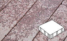 Плитка тротуарная Готика, Granite FINERRO, Квадрат, Сансет, 300*300*60 мм
