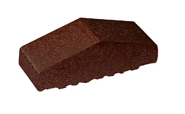 Клинкерный заборный элемент полнотелый King Klinker 02 Brown-glazed, 180/120*65*58 мм