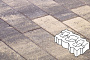 Плитка тротуарная Готика Natur, Газонная решетка, Танго, 450*225*80 мм