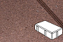 Плитка тротуарная Готика Profi, Брусчатка, оранжевый, частичный прокрас, с/ц, 200*100*70 мм