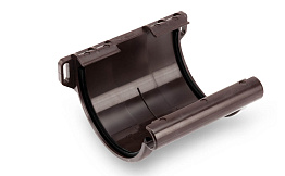 Соединитель желоба Galeco для системы PVC D 130/100 мм, RAL 8019
