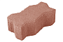 Плитка тротуарная Меликонполар Волна В.5.Ф.8, красный, 225*112,5*80 мм
