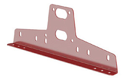 Универсальный кронштейн Borge для снегозадержателя для металлочерепицы, профнастила, материалов на основе битума RAL 8017, 416*146 мм
