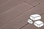 Плитка тротуарная Готика Profi, Классика, коричневый, полный прокрас, с/ц, толщина 80 мм, комплект 3 шт