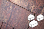 Плитка тротуарная Готика Natur, Веер, Марс, комплект 3 шт, толщина 60 мм