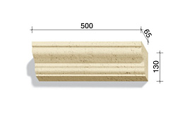 Элемент для наличников и карнизов White Hills Тиволи 720-10, 500*65*130 мм