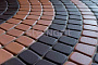 Плитка тротуарная Steingot Моноцвет, Классика круговая, темно-коричневый, толщина 60 мм