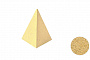 Бетонная Пирамида ВЫБОР гранит цвет с пигментом желтый (без подставки) 540*540*700 мм