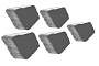 Плитка тротуарная Антик Б.3.А.6 гранит серый
