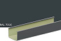 Желоб квадратный KROP PVC Квадрат для системы D 135/80*80 мм, RAL 7016, 4 м