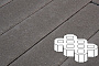 Плитка тротуарная Готика Profi, Экопарковка, темно-серый, частичный прокрас, с/ц, 600*400*100 мм