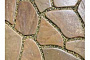 Песчаник бежево-коричневый с разводами, галтованный, 40-50 мм