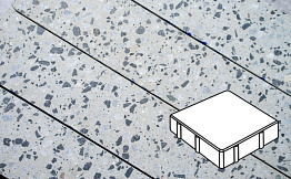 Плитка тротуарная Готика, Granite FINO, Квадрат без фаски, Грис Парга, 150*150*100 мм