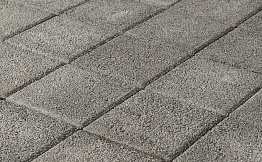Плитка тротуарная BRAER Лувр Гранит серый, 200*200*60 мм