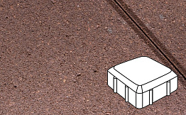 Плитка тротуарная Готика Profi, Старая площадь, оранжевый, частичный прокрас, с/ц, 160*160*60 мм