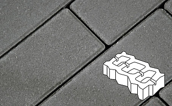 Плитка тротуарная Готика Profi, Газонная решетка, серый, полный прокрас, с/ц, 450*225*80 мм