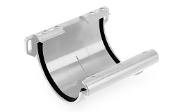 Соединитель желоба Galeco система PVC (ПВХ) белый RAL 9010  D 124 мм