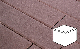 Плитка тротуарная Готика Profi, Куб, темно-коричневый, частичный прокрас, с/ц, 80*80*80 мм