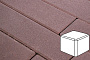 Плитка тротуарная Готика Profi, Куб, темно-коричневый, частичный прокрас, с/ц, 80*80*80 мм