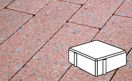 Плитка тротуарная Готика, Granite FINERRO, Квадрат, Травертин, 100*100*100 мм