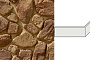 Облицовочный камень White Hills Хантли угловой элемент цвет 608-45