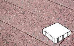 Плитка тротуарная Готика, Granite FINO, Квадрат, Ладожский, 300*300*60 мм