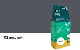 Сухая затирочная смесь strasser FUG FFM для широких швов 02 антрацит, 5 кг