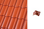Керамическая черепица вальмовая Roben Bornholm медный красно-коричневый ангоб