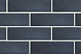 Клинкерная фасадная плитка DeKERAMIK DKK808-WS обсидиан гладкая с царапиной, NF8, 240*71*8 мм
