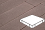 Плитка тротуарная Готика Profi, Квадрат, коричневый, частичный прокрас, с/ц, 500*500*80 мм