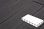 Плитка тротуарная Готика Profi, Плита без фаски, черный, частичный прокрас, с/ц, 600*200*100 мм