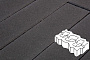 Плитка тротуарная Готика Profi, Газонная решетка, черный, частичный прокрас, с/ц, 450*225*80 мм
