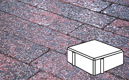 Плита тротуарная Готика Granite FINERRO, квадрат, Дымовский 100*100*80 мм