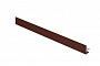 F-профиль Aquasystem коричневый RAL 8017, сталь с покрытием РЕ, 2 м