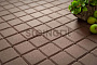 Плитка тротуарная Steingot Моноцвет, Квадрат, темно-коричневый, 200*200*60 мм