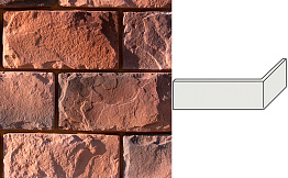 Облицовочный камень White Hills Шеффилд угловой элемент цвет 432-95, 12,4*33 см