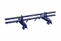 Комплект трубчатого снегозадержания Borge 1 м для профнастила H-60, H-75, сигнально-синий