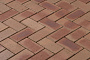 Тротуарная клинкерная брусчатка Vandersanden Castella красная, 200*100*45 мм