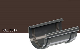 Соединитель желоба KROP PVC для системы D 75/63 мм, RAL 8017