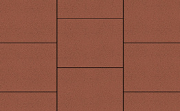 Плитка тротуарная Квадрум Б.6.К.6 гладкий красный 400*400*60 мм